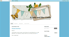 Desktop Screenshot of aladyandhercrafts.blogspot.com