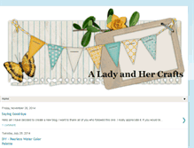 Tablet Screenshot of aladyandhercrafts.blogspot.com