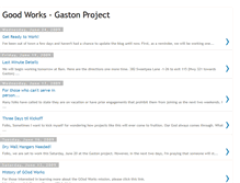 Tablet Screenshot of goodworksgaston.blogspot.com