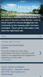 Mobile Screenshot of centuryminingblog.blogspot.com