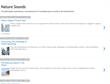 Tablet Screenshot of naturesoundsca.blogspot.com