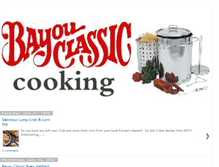 Tablet Screenshot of bayouclassiccooking.blogspot.com