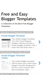 Mobile Screenshot of freeandeasybloggertemplates.blogspot.com