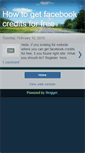Mobile Screenshot of howtogetfacebookcreditsforfree.blogspot.com