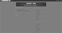 Desktop Screenshot of pawelstelmach.blogspot.com