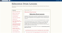 Desktop Screenshot of edmontondrumlessons.blogspot.com