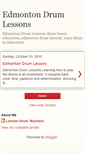 Mobile Screenshot of edmontondrumlessons.blogspot.com