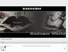 Tablet Screenshot of eminem-rapking.blogspot.com