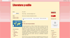 Desktop Screenshot of literatura-y-exilio.blogspot.com