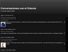 Tablet Screenshot of conversaciones-con-el-oraculo.blogspot.com