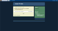 Desktop Screenshot of careerfitmom.blogspot.com