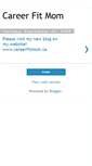 Mobile Screenshot of careerfitmom.blogspot.com