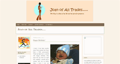 Desktop Screenshot of joanofalltrades.blogspot.com