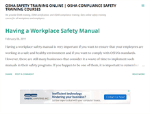 Tablet Screenshot of oshacompliancesafety.blogspot.com