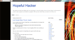 Desktop Screenshot of hopefulhacker.blogspot.com