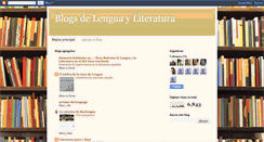 Desktop Screenshot of blogsdelenguayliteratura.blogspot.com