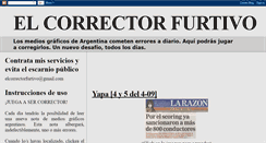 Desktop Screenshot of elcorrectorfurtivo.blogspot.com