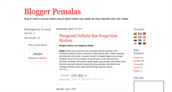 Desktop Screenshot of bloggerpemalas.blogspot.com
