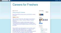 Desktop Screenshot of careers4freshers-irfan.blogspot.com