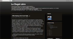 Desktop Screenshot of ledegrezero.blogspot.com