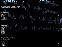 Tablet Screenshot of justsomegibberish.blogspot.com