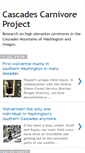 Mobile Screenshot of cascadescarnivoreproject.blogspot.com