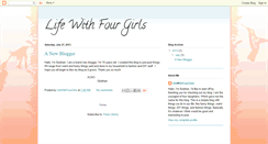 Desktop Screenshot of lifewithfourgirls.blogspot.com