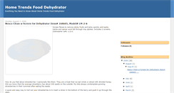 Desktop Screenshot of home-trends-food-dehydrator.blogspot.com