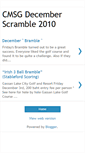 Mobile Screenshot of msgdecemberscramble2010.blogspot.com