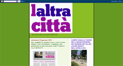 Desktop Screenshot of laltracitta2007.blogspot.com