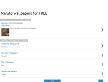 Tablet Screenshot of free-narutowallpapers.blogspot.com