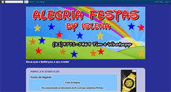 Desktop Screenshot of alegriafestasinfantis.blogspot.com