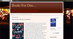 Desktop Screenshot of booksforone.blogspot.com