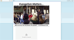 Desktop Screenshot of evangelism-matters.blogspot.com
