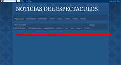 Desktop Screenshot of banderaespectaculos.blogspot.com