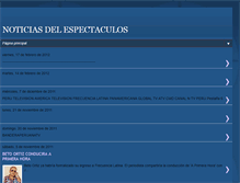 Tablet Screenshot of banderaespectaculos.blogspot.com