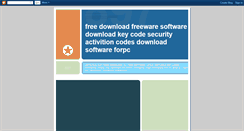 Desktop Screenshot of freewarefreesoftwaredownload.blogspot.com