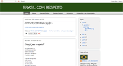 Desktop Screenshot of brasilcomrespeito.blogspot.com