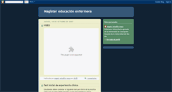 Desktop Screenshot of magistereducacionenfermera.blogspot.com