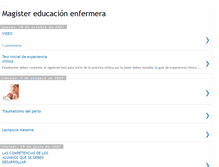 Tablet Screenshot of magistereducacionenfermera.blogspot.com