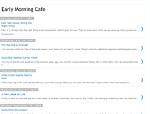 Tablet Screenshot of earlymorningcafe.blogspot.com