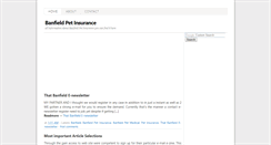 Desktop Screenshot of banfieldpetinsurance.blogspot.com