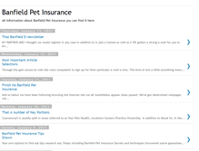 Tablet Screenshot of banfieldpetinsurance.blogspot.com