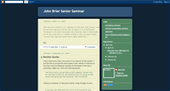 Desktop Screenshot of jbseniorseminar.blogspot.com