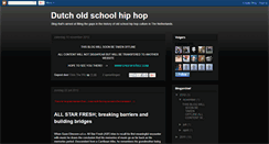 Desktop Screenshot of dutcholdschoolhiphop.blogspot.com