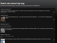 Tablet Screenshot of dutcholdschoolhiphop.blogspot.com
