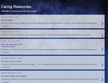 Tablet Screenshot of caringresources.blogspot.com