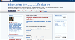 Desktop Screenshot of discoveringmelifeafter40.blogspot.com