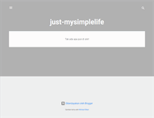 Tablet Screenshot of just-mysimplelife.blogspot.com