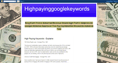 Desktop Screenshot of highpayingkeywords4googleadsense.blogspot.com